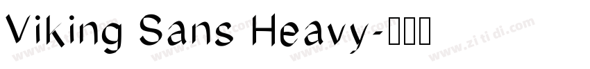 Viking Sans Heavy字体转换